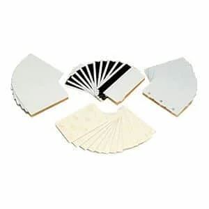 CARTE PVC BLANCHE 0.76 3-UP BREAKAWAY KEY TAGS LOT 500 - 104523-020